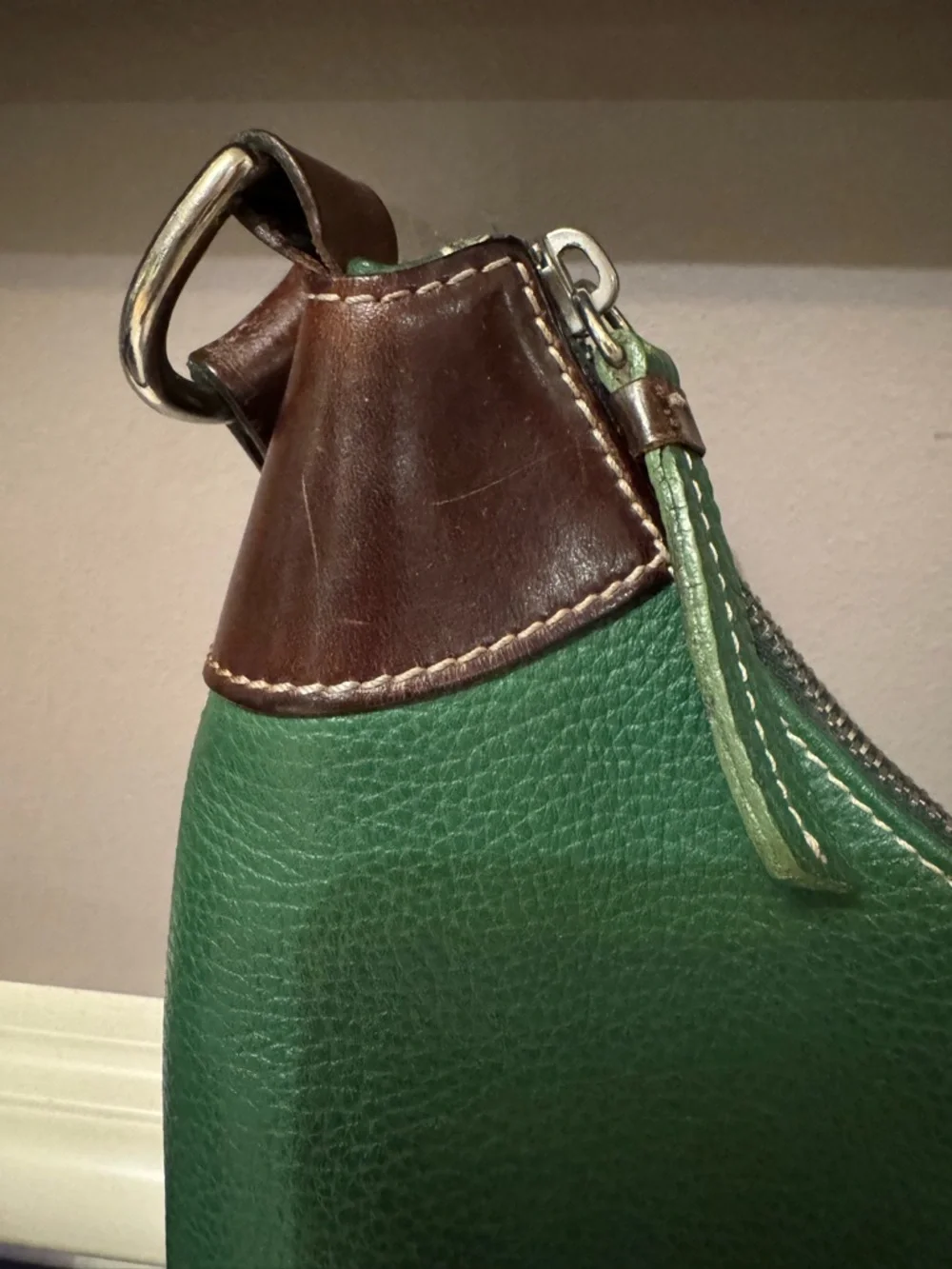 Dooney & Bourke pebbled green